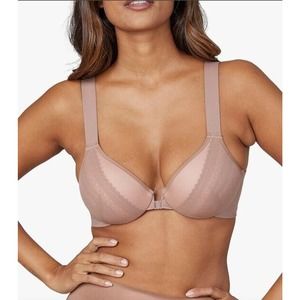 Nwt Spanx Bra-Llelujah Illusion Lace Full Coverage Size 36D Cafe Au Lait